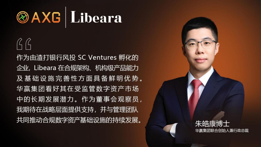 华赢集团 (股票代码:AXG)宣布参与 Libeara 融资,加速代币化生态系统发展
