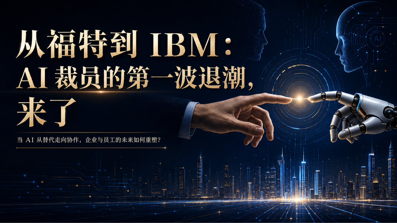 从福特到 IBM：AI 裁员的第一波退潮，来了